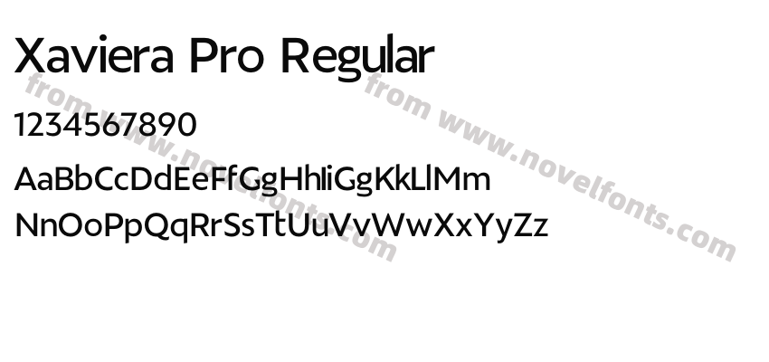 Xaviera Pro RegularPreview