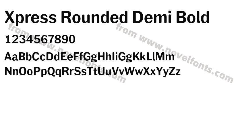 Xpress Rounded Demi BoldPreview