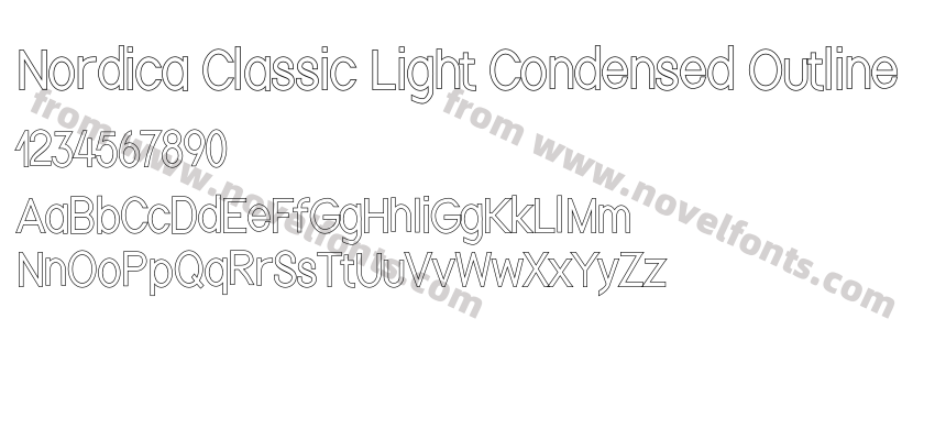 Nordica Classic Light Condensed OutlinePreview