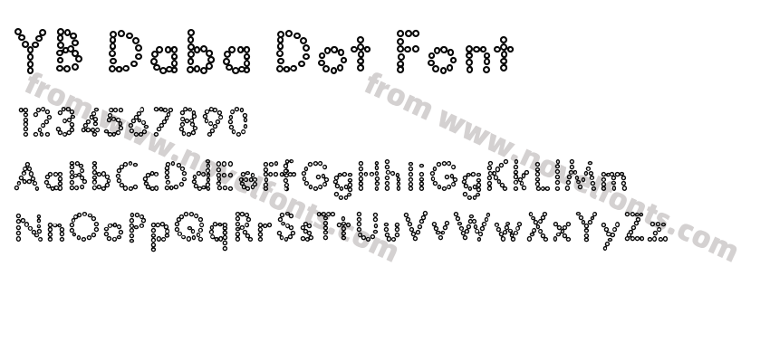 YB Daba Dot FontPreview