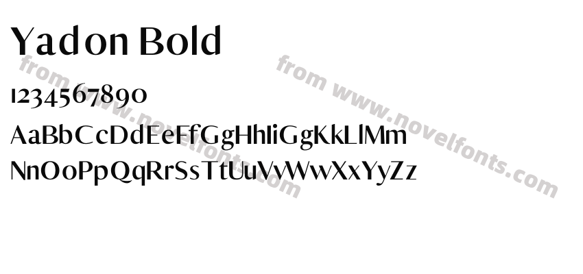 Yadon BoldPreview