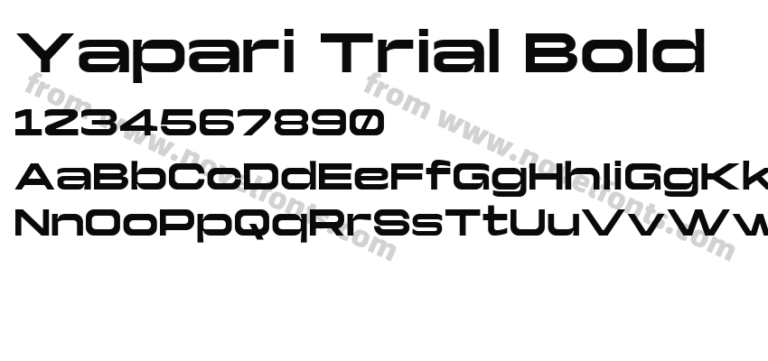 Yapari Trial BoldPreview