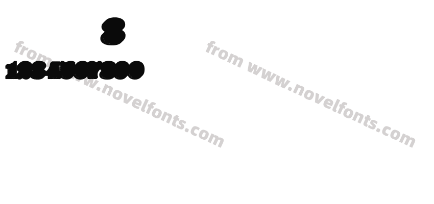Yellow Numbers Rough 3DPreview