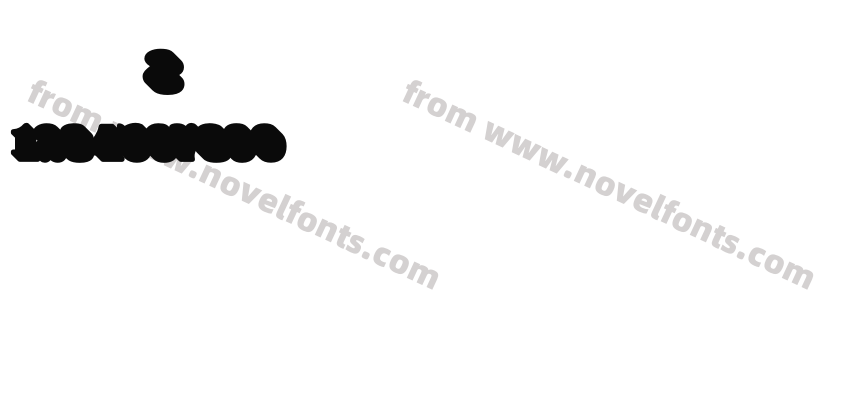 Yellow Numbers Soft3D ShadowPreview