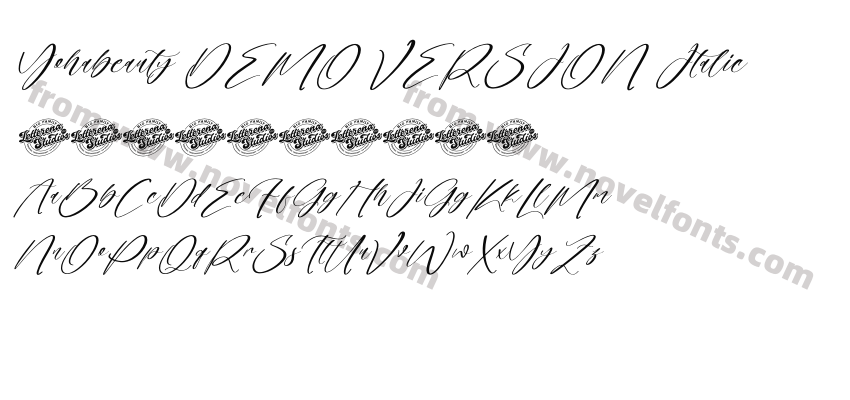 Yohabeauty DEMO VERSION ItalicPreview