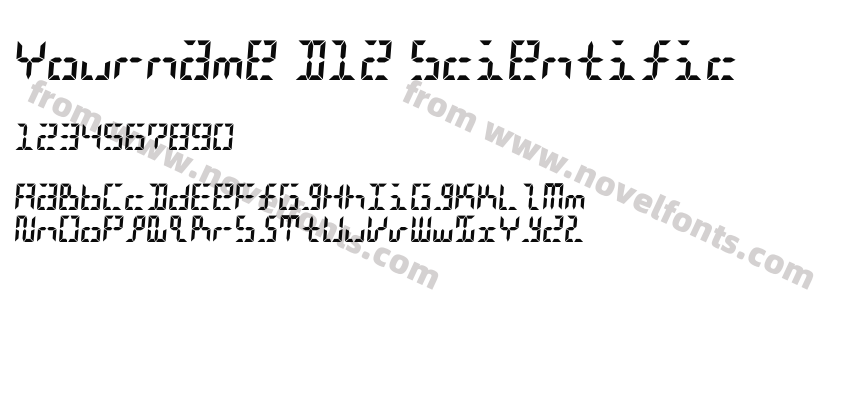 Yourname D12 ScientificPreview