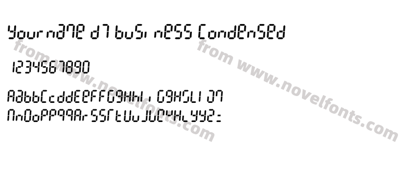 Yourname D7 Business CondensedPreview