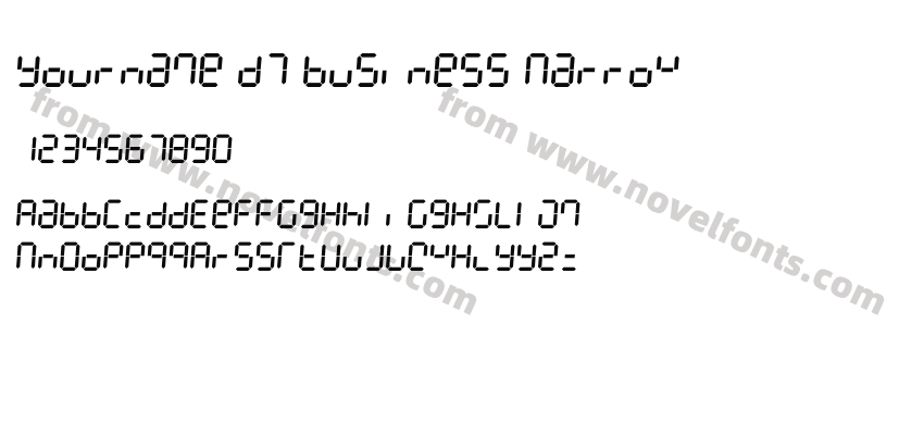 Yourname D7 Business NarrowPreview