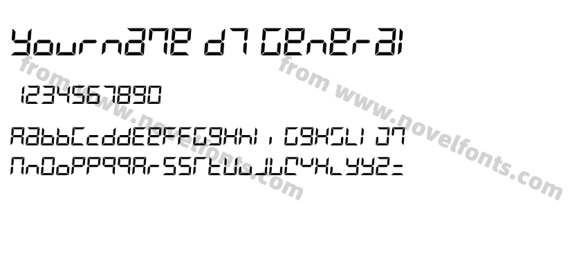 Yourname D7 GeneralPreview