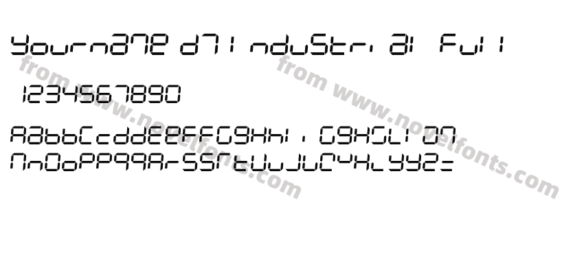 Yourname D7 Industrial FullPreview
