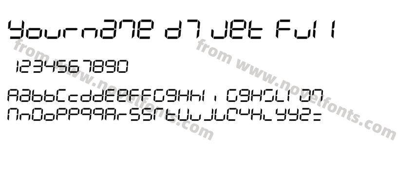 Yourname D7 Jet FullPreview
