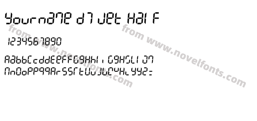 Yourname D7 Jet HalfPreview