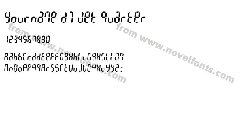 Yourname D7 Jet QuarterPreview