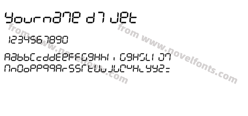 Yourname D7 JetPreview