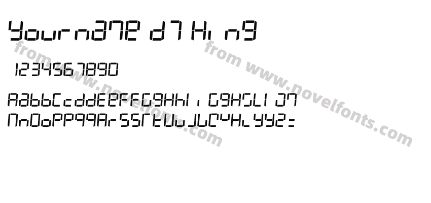 Yourname D7 KingPreview