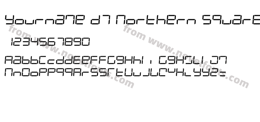 Yourname D7 Northern SquarePreview