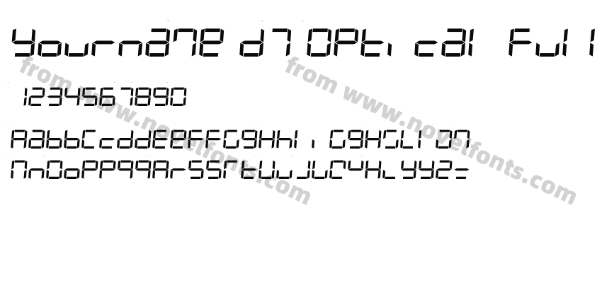 Yourname D7 Optical FullPreview