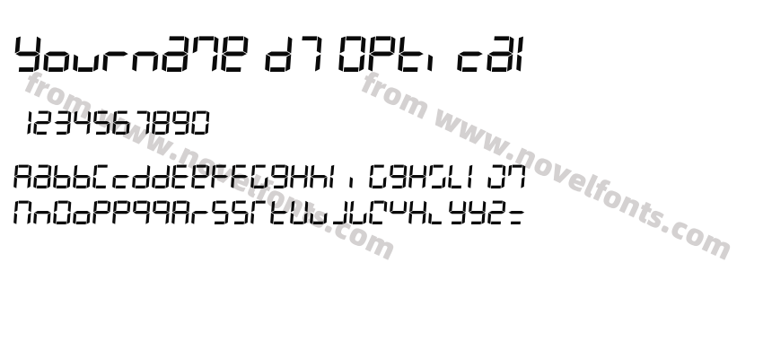 Yourname D7 OpticalPreview