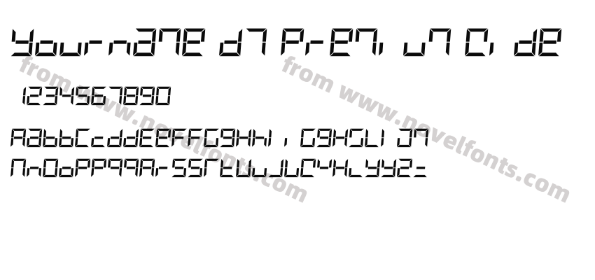 Yourname D7 Premium WidePreview