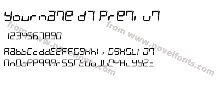 Yourname D7 PremiumPreview