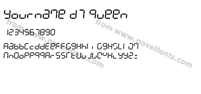 Yourname D7 QueenPreview