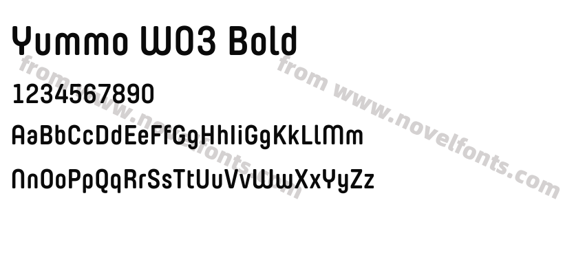 Yummo W03 BoldPreview