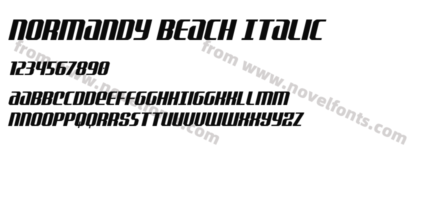 Normandy Beach ItalicPreview