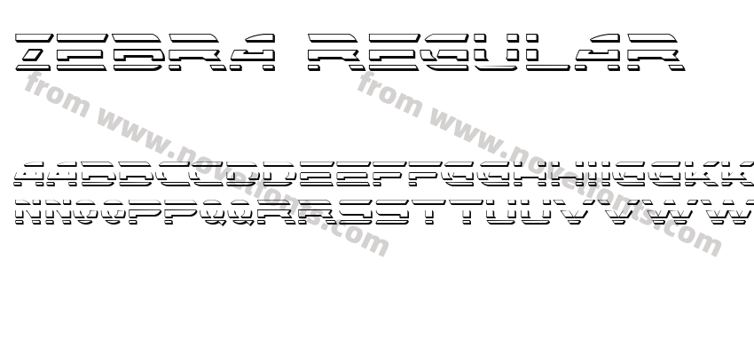 Zebra RegularPreview