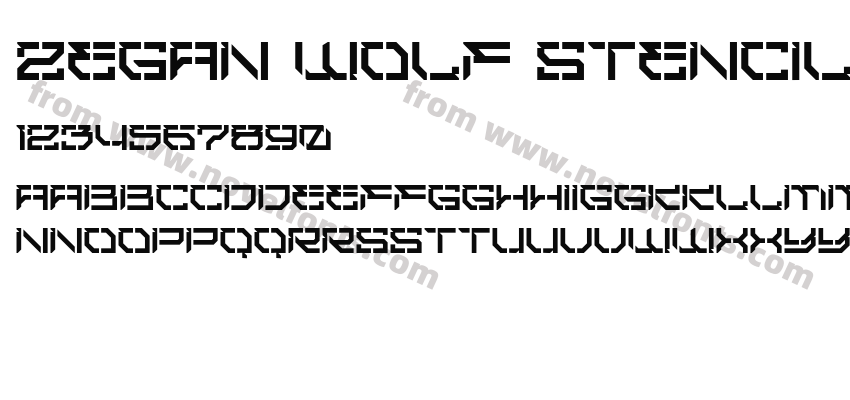 Zegan Wolf StencilPreview