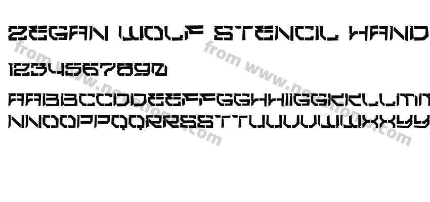 Zegan Wolf Stencil HandcutPreview