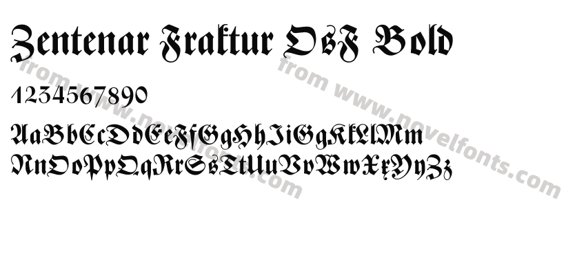 Zentenar Fraktur OsF BoldPreview