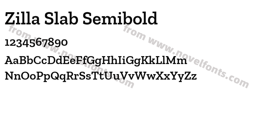 Zilla Slab SemiboldPreview