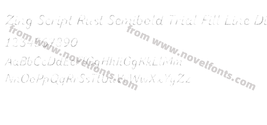 Zing Script Rust Semibold Trial Fill Line DiagonalsPreview