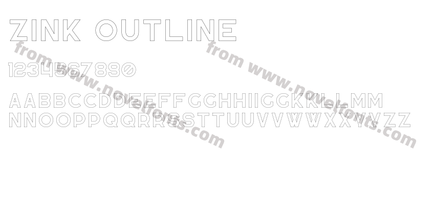 Zink OutlinePreview