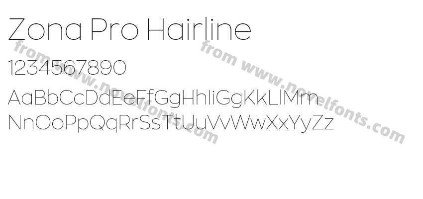 Zona Pro HairlinePreview
