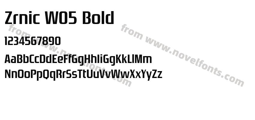 Zrnic W05 BoldPreview