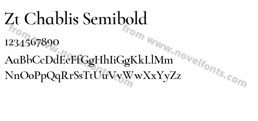 Zt Chablis SemiboldPreview