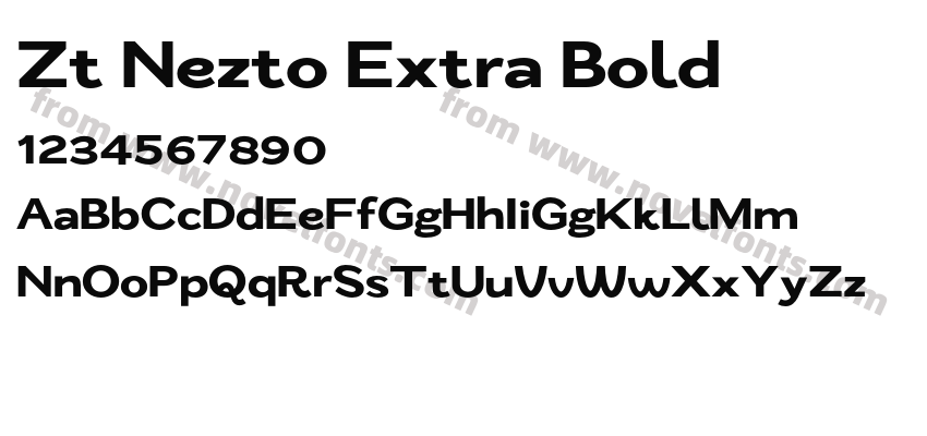 Zt Nezto Extra BoldPreview