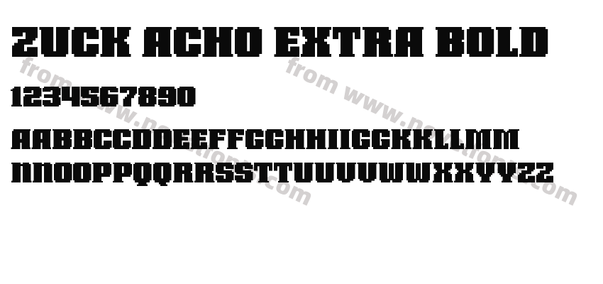 Zuck Acho Extra BoldPreview