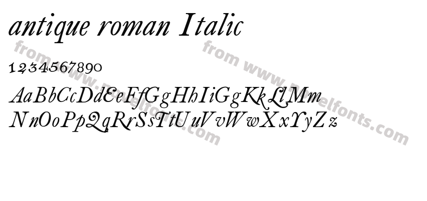 antique roman ItalicPreview