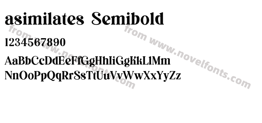 asimilates SemiboldPreview