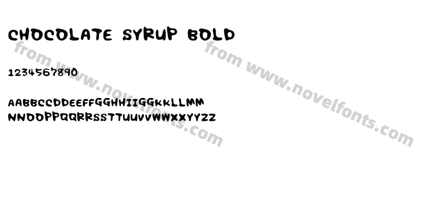 chocolate syrup BoldPreview