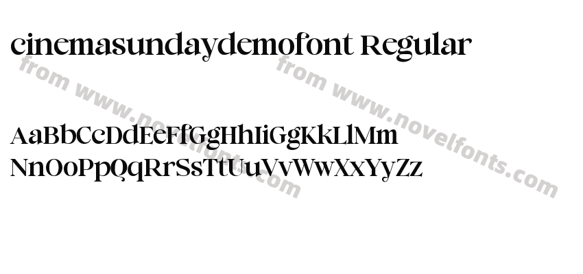 cinemasundaydemofont RegularPreview