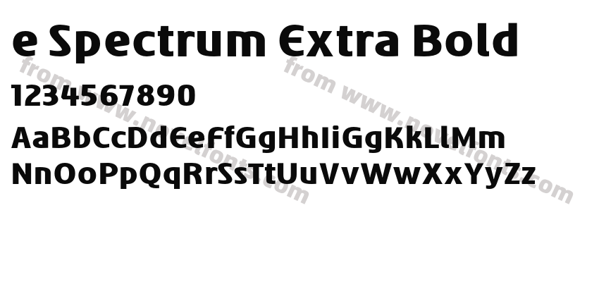e Spectrum Extra BoldPreview