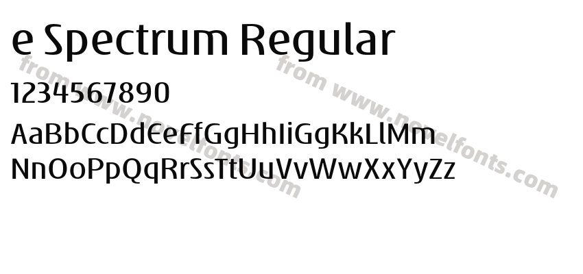 e Spectrum RegularPreview