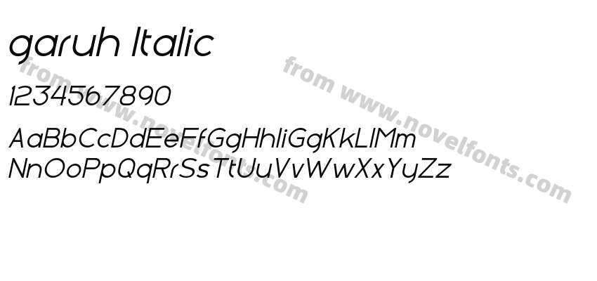 garuh ItalicPreview