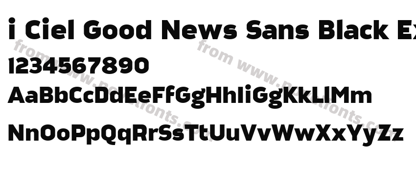 i Ciel Good News Sans Black ExtendedPreview