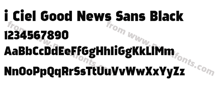 i Ciel Good News Sans BlackPreview