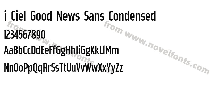 i Ciel Good News Sans CondensedPreview