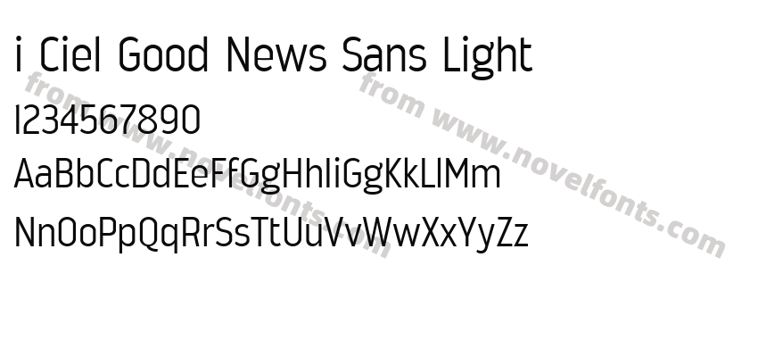 i Ciel Good News Sans LightPreview